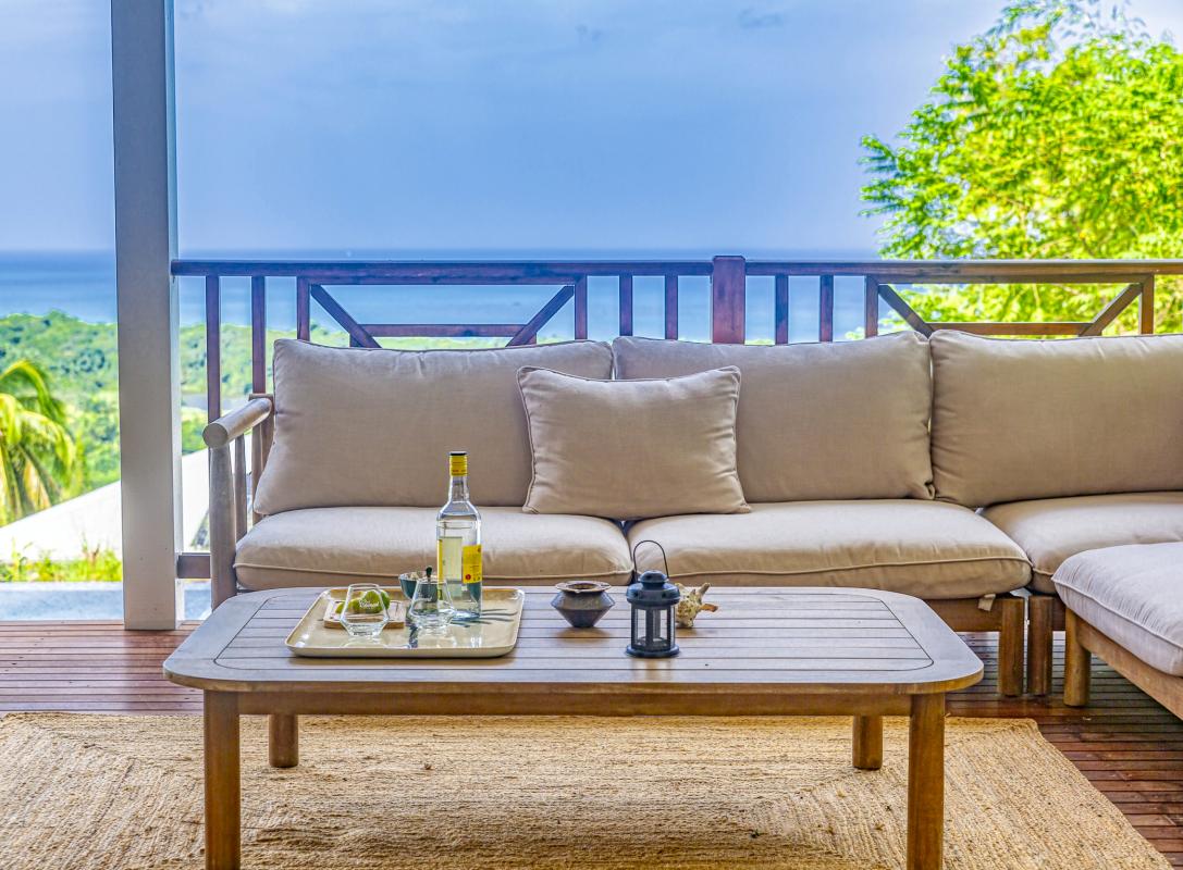 7_Location villa  vue mer Deshaies Guadeloupe_Terrasse Vue Mer